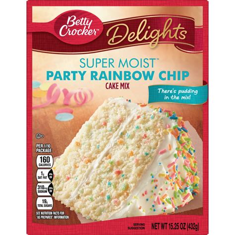 Betty Crocker Party Rainbow Chip Cake Mix Recipes - Wiki Cakes