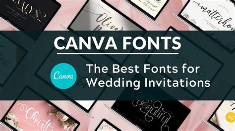Best Fonts for Wedding Invitations in Canva - Blogging Guide