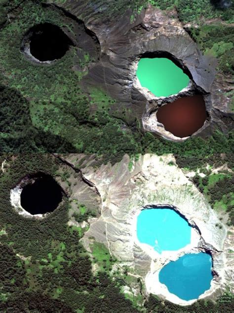 Kelimutu 3 colors lake