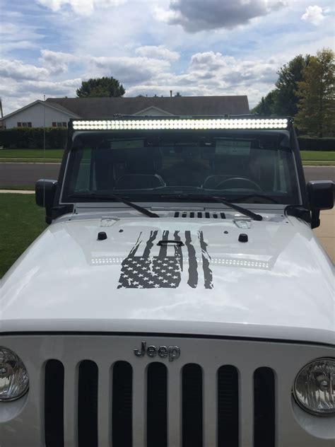 52" LED light bar Jeep Wrangler | Jeep led light bar, Jeep wrangler, Dream cars jeep