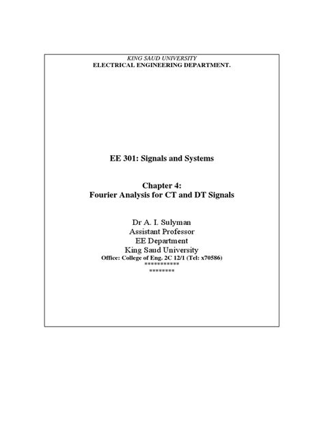 Fourier Analysis | PDF | Mathematical Concepts | Applied Mathematics