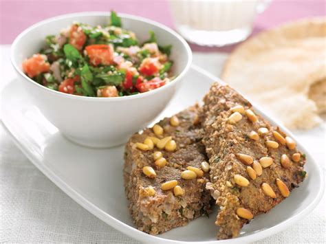 Baked kibbeh with tabouli recipe | LEBANESE RECIPES