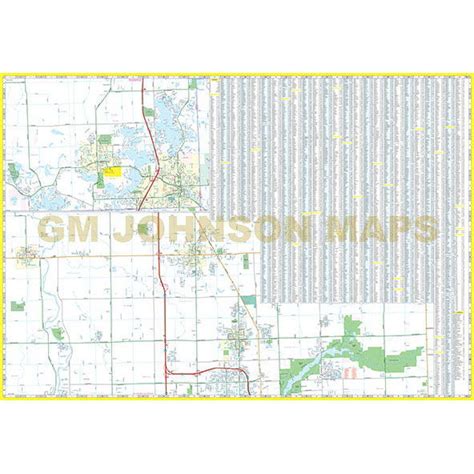 Flint, Michigan Street Map - GM Johnson Maps