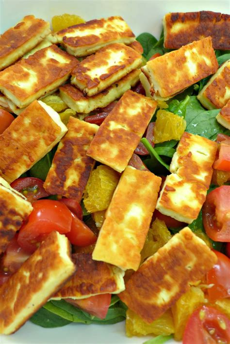 Halloumi Salad Recipe and Video Tutorial