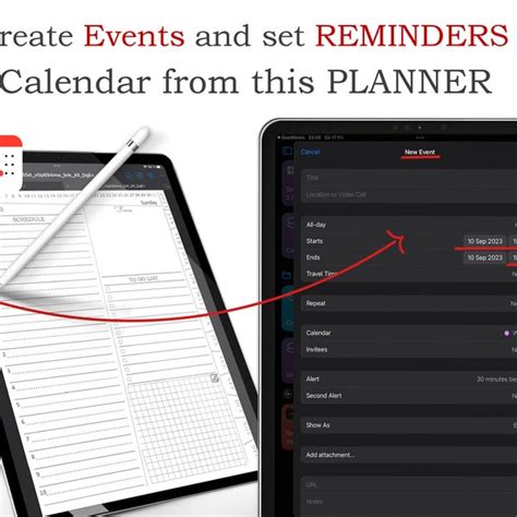 Goodnotes Planner With Apple Calendar - Etsy