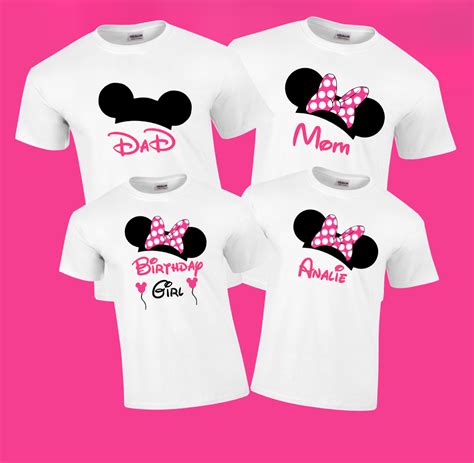 Disney Birthday Girl Family Vacation T-shirts | Personalized disney ...