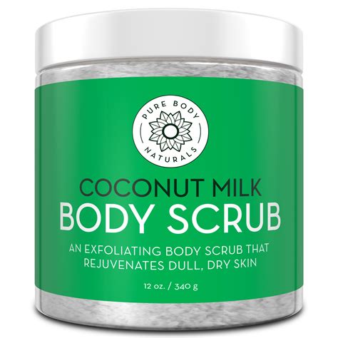 Coconut Milk Exfoliating Body Scrub | Pure Body Naturals