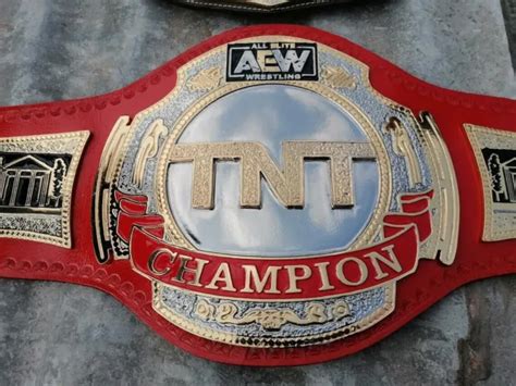 AEW TNT WRESTLING Heavyweight Championship Replica Brass/zinc Belt Real Leather $227.56 - PicClick