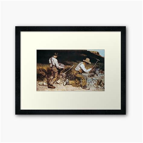 "Gustave Courbet - The Stone Breakers (1849) (Les Casseurs de pierres)" Framed Art Print for ...