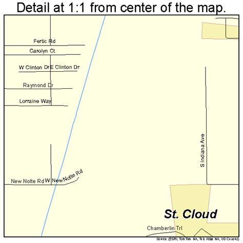 St. Cloud Florida Street Map 1262625