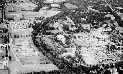 Aerial view of campus, 1954 | An aerial view of campus taken… | Flickr