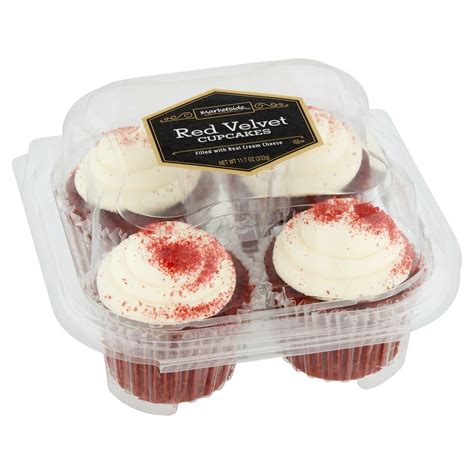 Marketside Red Velvet Cupcakes, 11.7 oz, 4 Count - Walmart.com ...