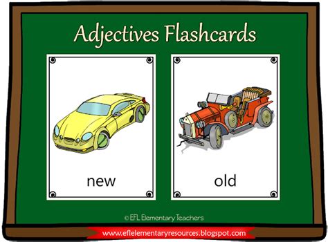 ESL new and old flashcards. | Flashcards, Creative lesson plans, Esl teachers