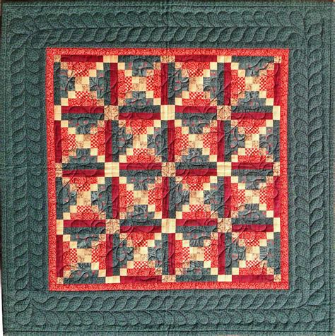 Miniature Log Cabin | quilt template by Quilting from the Heartland