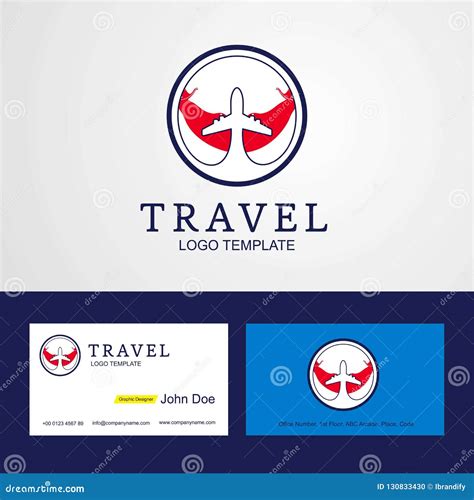 Travel Ecuador Creative Circle Flag Logo and Business Card Design Stock ...