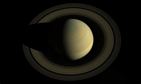 Planet Saturn Surface Features