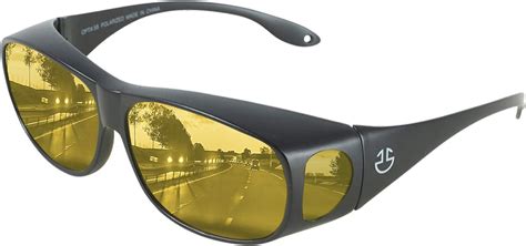 Amazon.com: Optix 55 Fit Over HD Day/Night Driving Glasses Wraparound ...