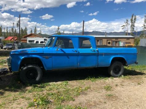 1968 dodge 4 x 4 power wagon crew cab for sale - Dodge Power Wagon 1968 for sale in Frisco ...