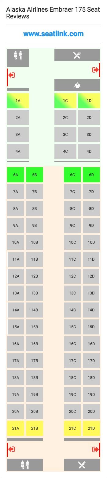 Alaska Embraer 175 Seating Chart | Awesome Home