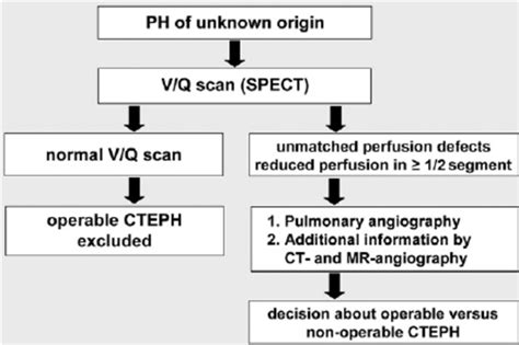 Diagnostic algorithm for CTEPH. | Download Scientific Diagram