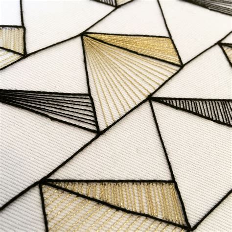 Geometric Embroidery with gold thread - Jade Denton (@jadeyloudenton ...