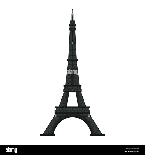 Eiffel tower paris monument isolated vector illustration Stock Vector Image & Art - Alamy