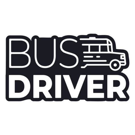 School Bus Driver Badge PNG & SVG Design For T-Shirts