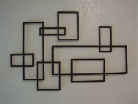 MID CENTURY MODERN ~ DE STIJL STYLE GEOMETRIC METAL WALL SCULPTURE | Metal wall art decor, Metal ...