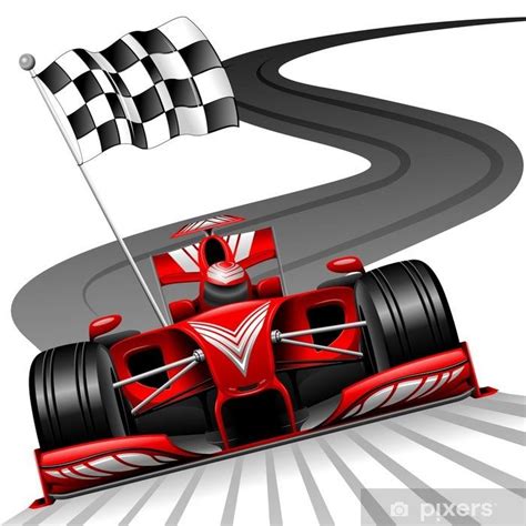 Carta da Parati Formula 1 Red Car on Race Track • Pixers® - Viviamo per il cambiamento | Piste ...