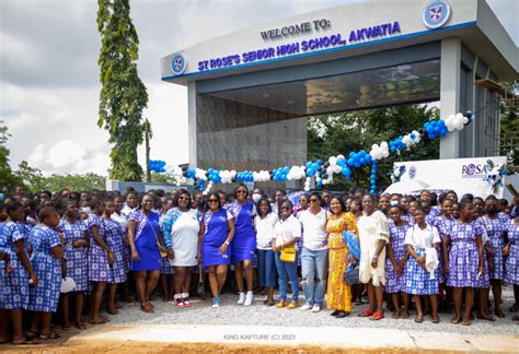 St. Rose's Senior High School unveils new entrance and gate - MyJoyOnline