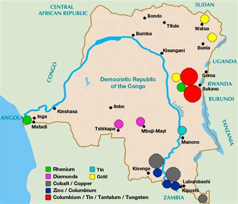 Congo Mineral Map