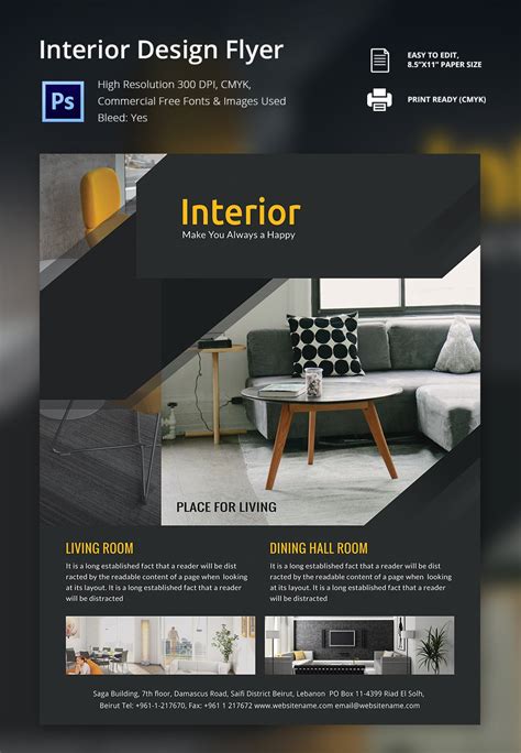 Interior Design Brochure - 25+ Free PSD, EPS, InDesign Format Download! | Free & Premium Templates