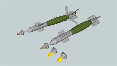 GBU-12 500 lb Laser Guided Bomb | 3D Warehouse