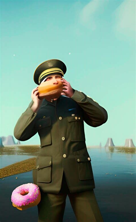 Cops eating donuts 😂 : r/aiArt