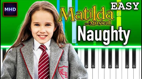 Roald Dahl's Matilda the Musical - Naughty - Piano Tutorial [EASY] - YouTube