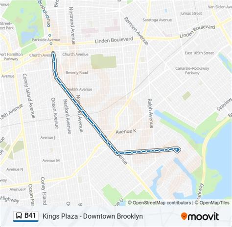 b41 Route: Schedules, Stops & Maps - Bergen Beach Veterans Av Via Flatbush (Updated)