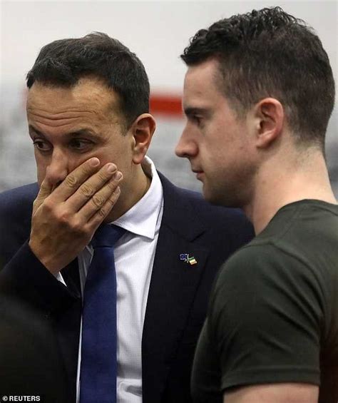 Irish Prime Minister Leo Varadkar, Next To His Partner Matthew Barrett ...