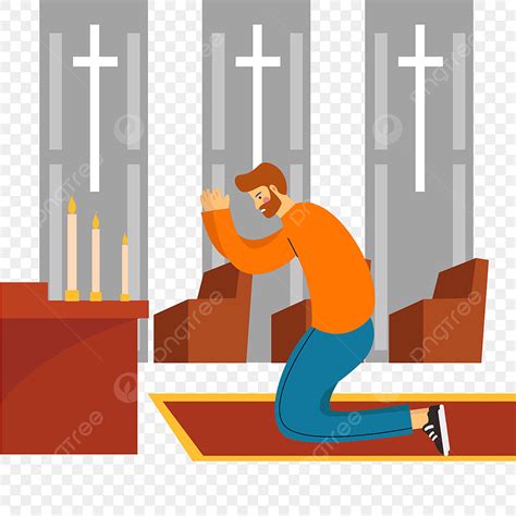 Family Praying In Church Clipart Software