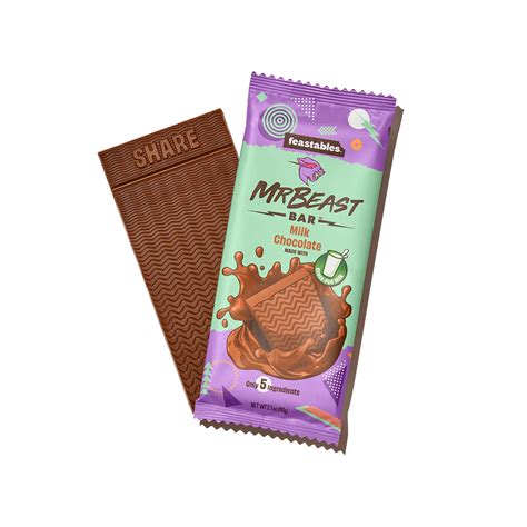 Mr Beast Feastables Chocolate Bar Milk (60g) – Scagnelli's