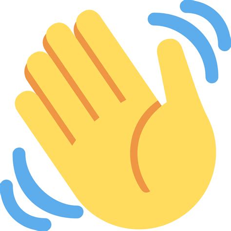 "waving hand sign" Emoji - Download for free – Iconduck