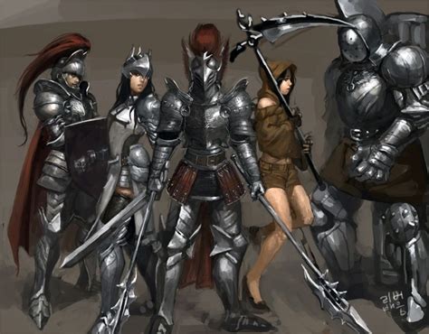 Vindictus characters | Cartoon knight, Warrior woman, Fantasy armor