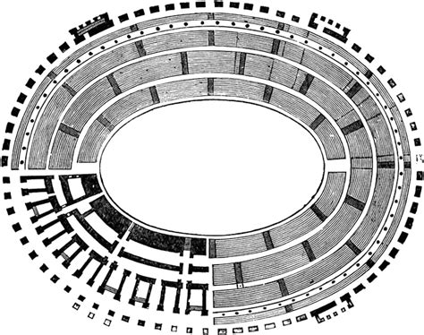 Ground Plan of the Colosseum | ClipArt ETC