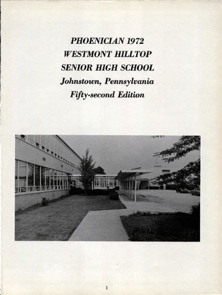 Explore 1972 Westmont Hilltop High School Yearbook, Johnstown PA ...