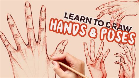 how to draw hands for beginners | step by step tutorial - YouTube