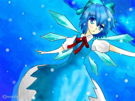 Cirno The Ice Fairy ← an anime Speedpaint drawing by Oceanazoe - Queeky - draw & paint