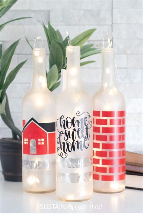 3 Faux Bottle Painting Ideas with Cricut – Sustain My Craft Habit