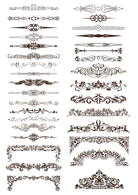 Ornate Vintage Borders and Rule Lines Free CDR Vectors File | Vectors File