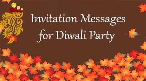 Invitation Messages for Diwali Party