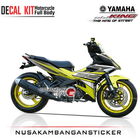 Decal Sticker Yamaha MX-King 150 The King Of Street Yelow Stiker full ...