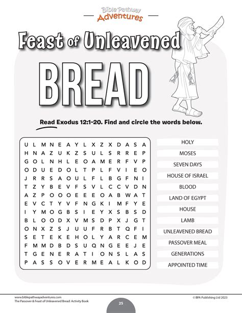 The Passover and Feast of Unleavened Bread Activity Book